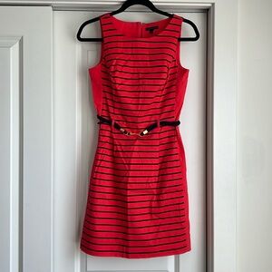 Tommy Hilfiger Pink/Red and Navy Blue Striped Dress size 0